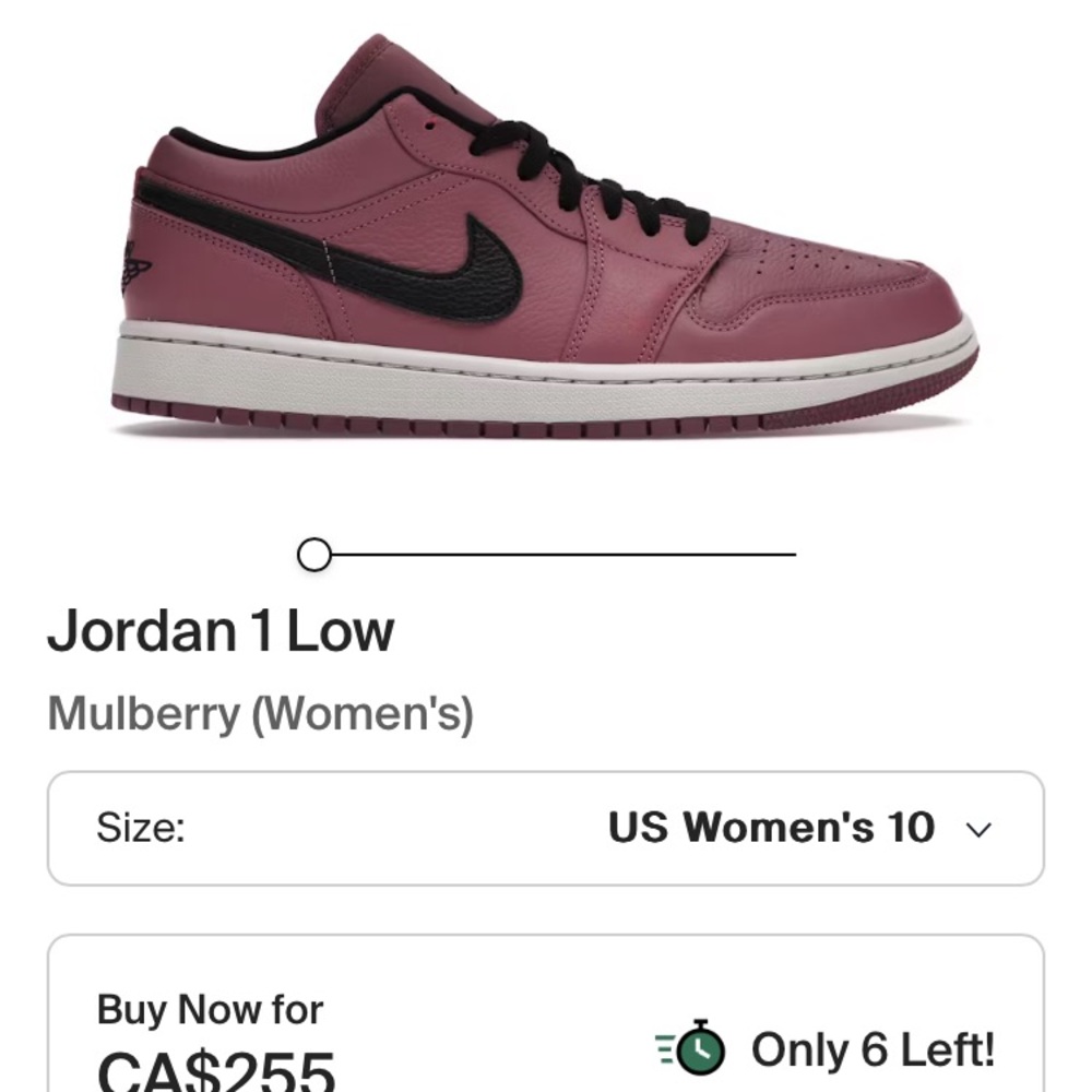 Nike Jordan 1 Low Women's Shoes - Mulberry